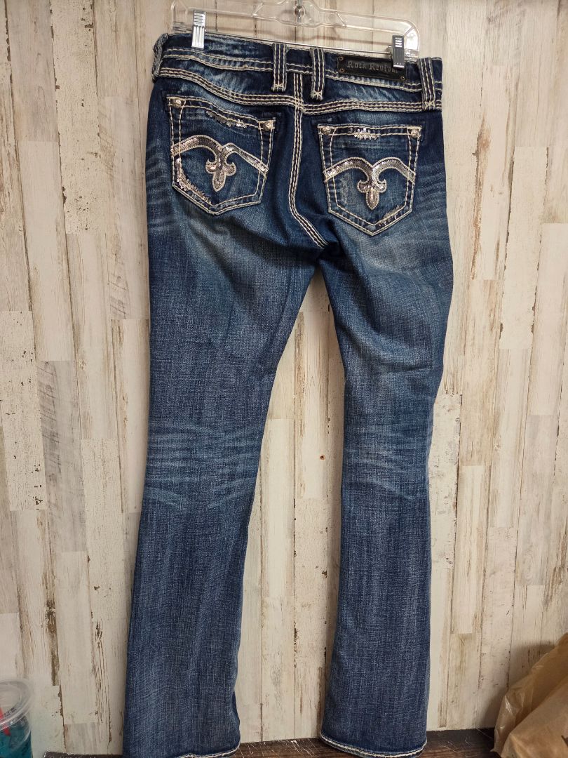 DENIM ROCK REVIVAL SZ29 DISTRESS JEAN, LADIES M