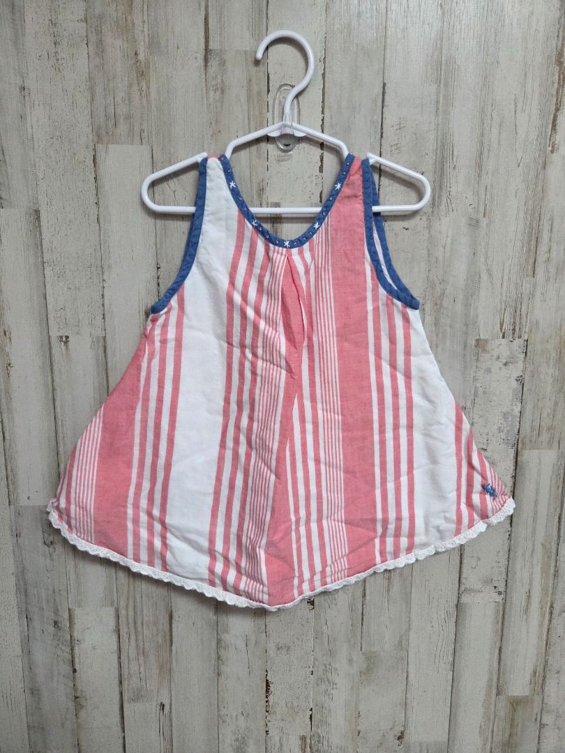 WHITE WELL DRESSED WOLF STRIPED BUTTON BACK TANK, GIRL 5