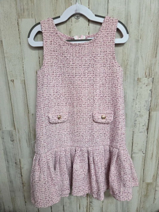 PINK BTWEEN TWILL DRESS, GIRL 6