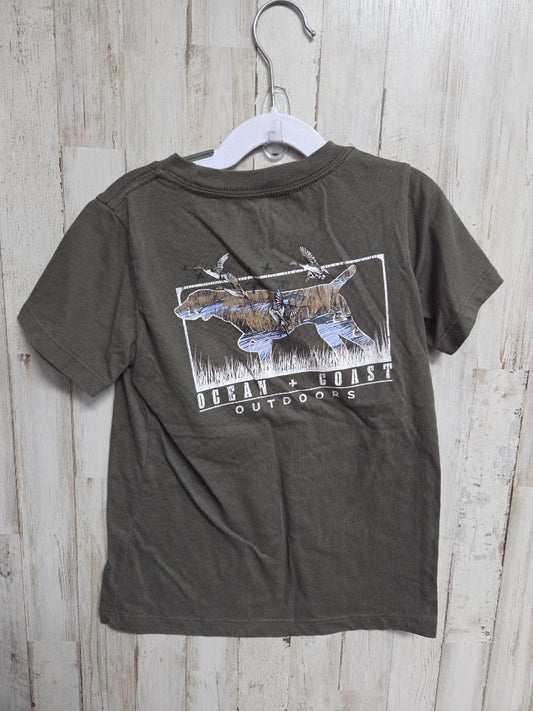 OLIVE OCEAN COAST DOG LOGO TEE, BOY 7