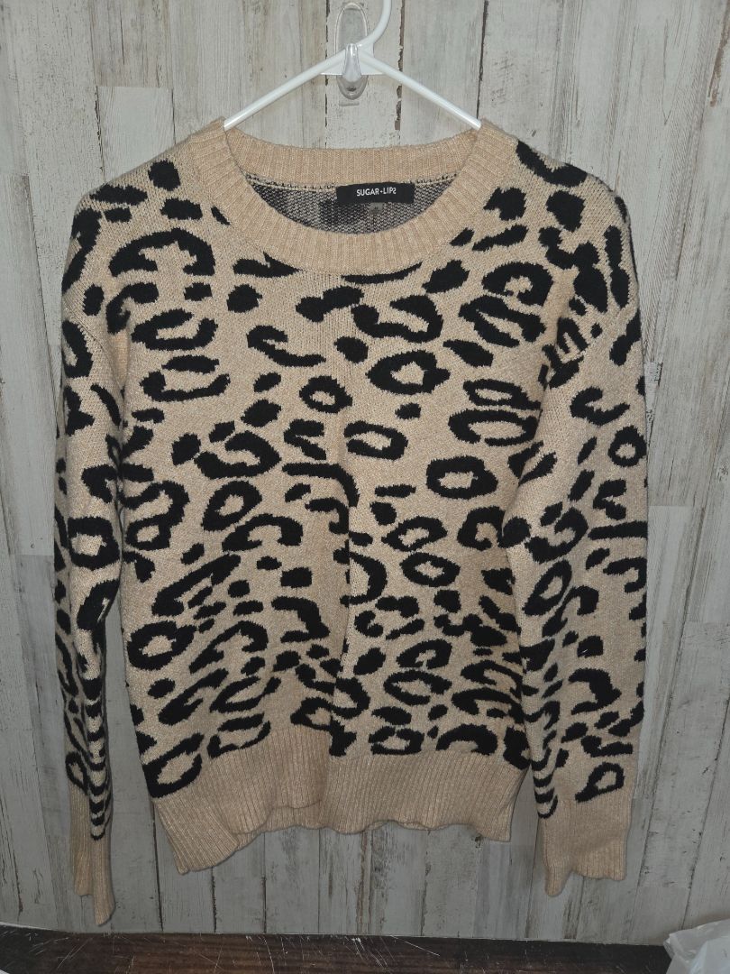 tan sugar + lips cheetah knit sweater, LADIES M