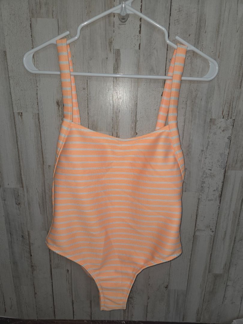 orange XHILARATION striped swimsuit, LADIES M