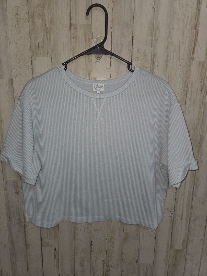 baby blue BLUE RAIN X FRANCESCAS ribbed top, LADIES M