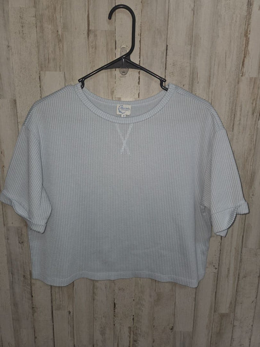 baby blue BLUE RAIN X FRANCESCAS ribbed top, LADIES M
