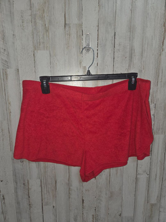 red wild fable towel material shorts, LADIES XL