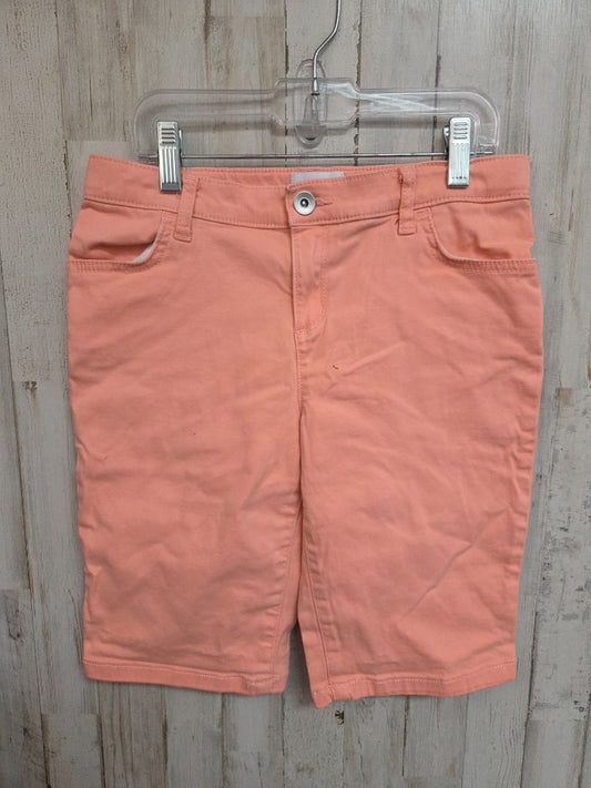 pink CHILDRENS PLACE button shorts, girl 12