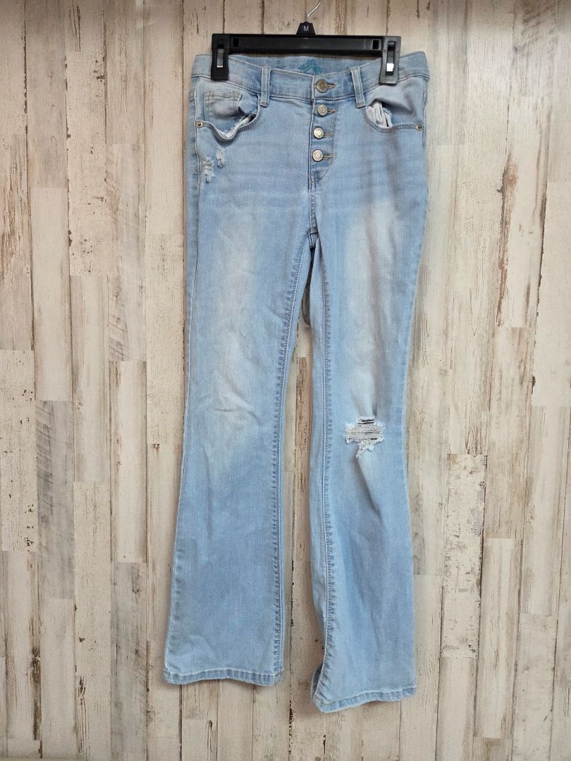 denim there abouts ripped knee flares, girl 12