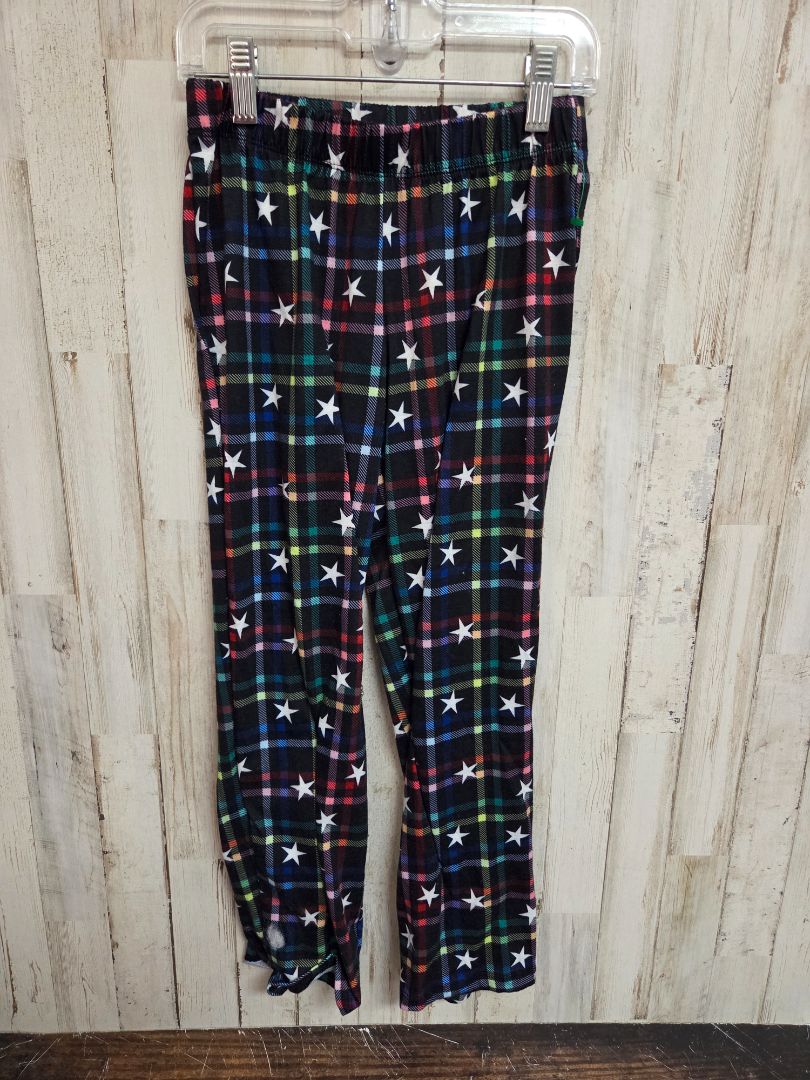 black cat & jack plaid star pj pants, girl 6/7