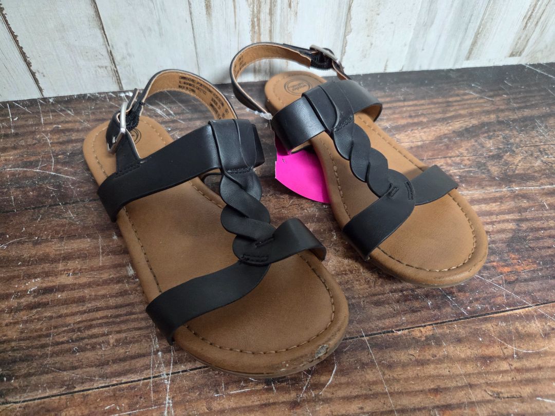 BLACK WONDER NATION TWIST SANDALS, SHOES 13