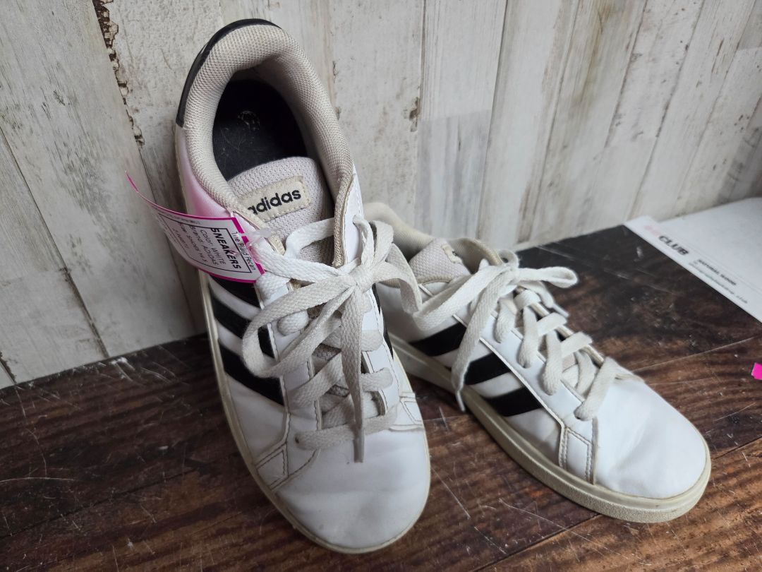 WHITE ADIDAS SNEAKERS, SHOES Y4.5