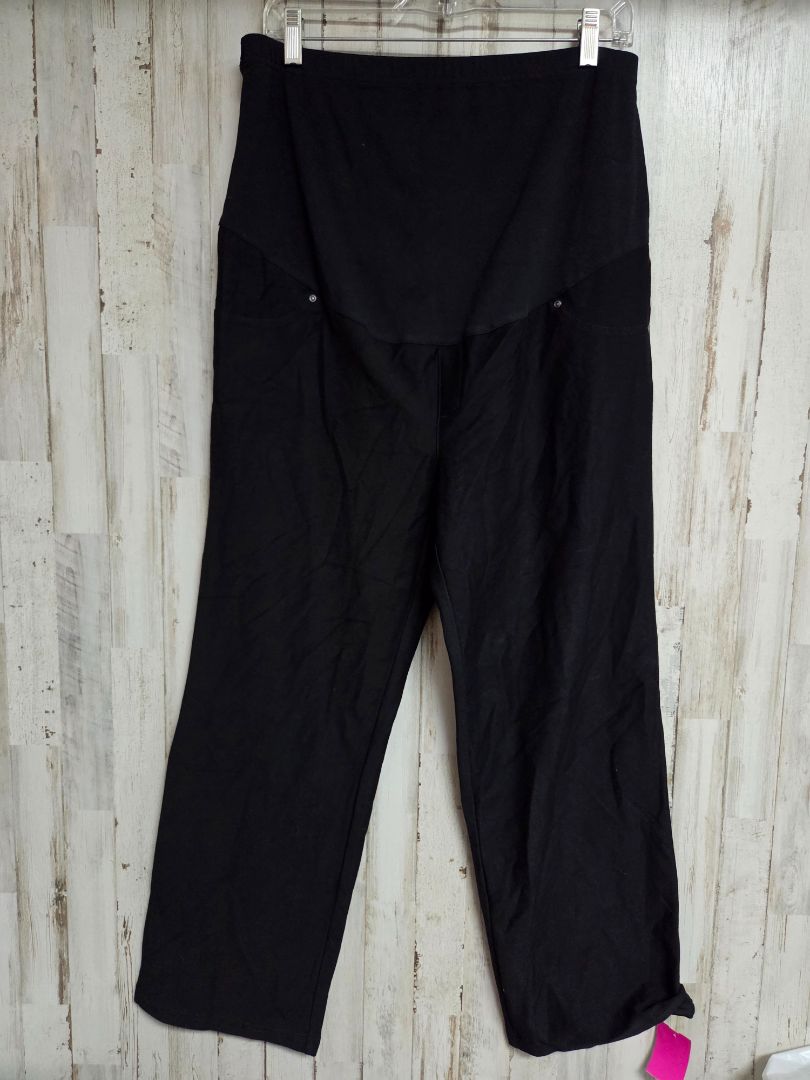 BLACK TIME & TRU MATERNITY JEGGINGS, LADIES L