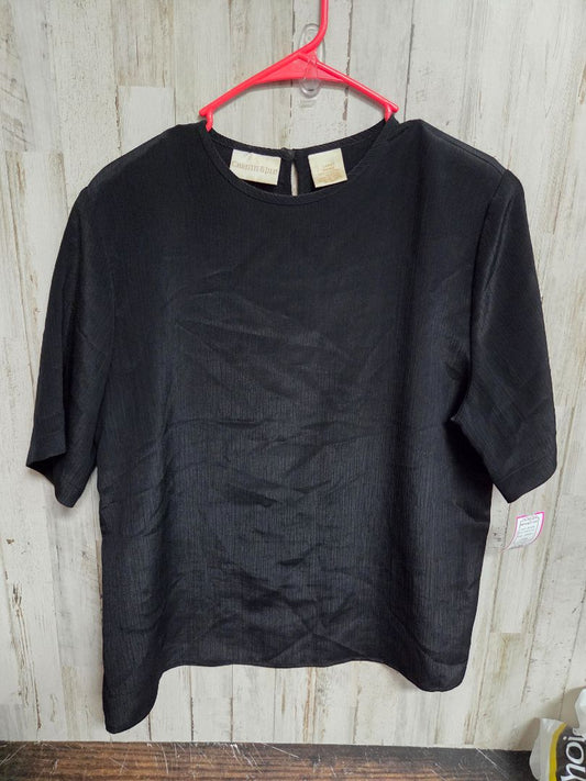 BLACK CHRISTIE & JILL TEXTURED TOP, LADIES L