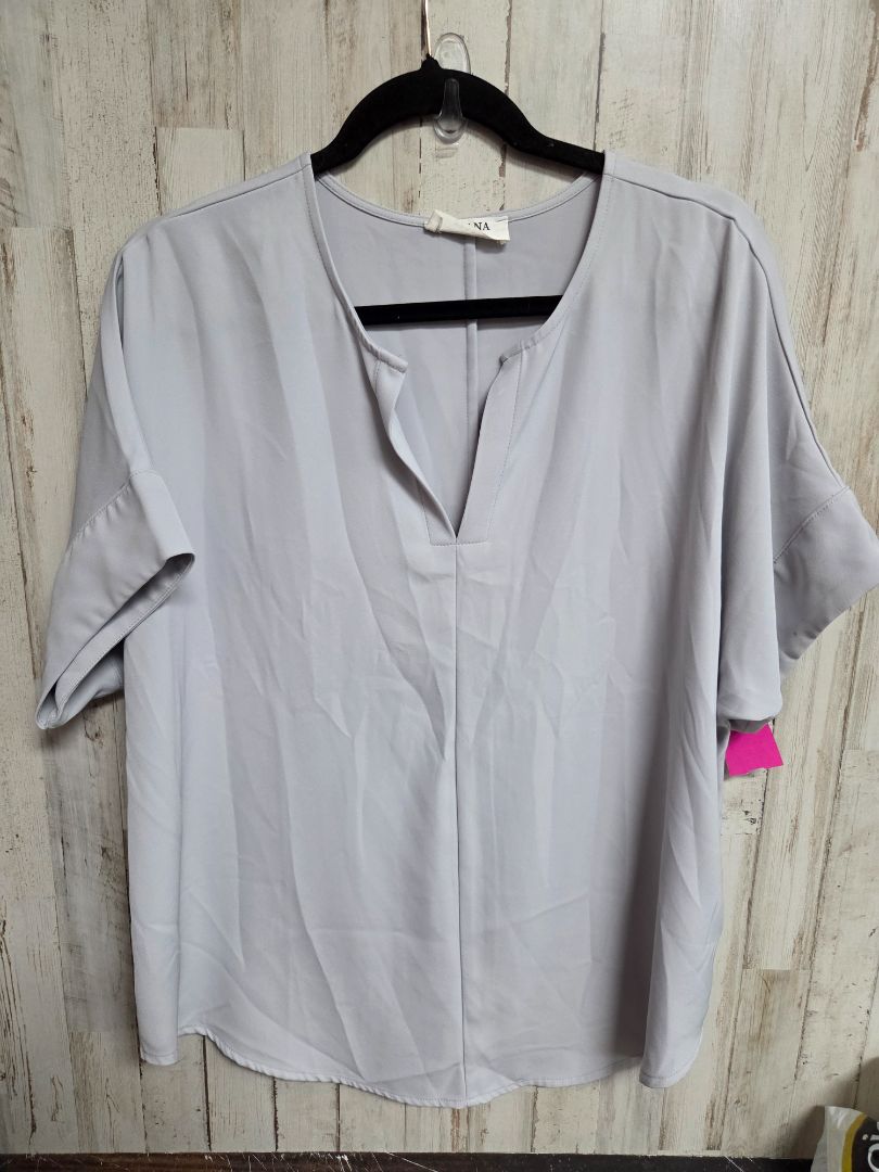GREY ZENANA SHEER TOP, LADIES L