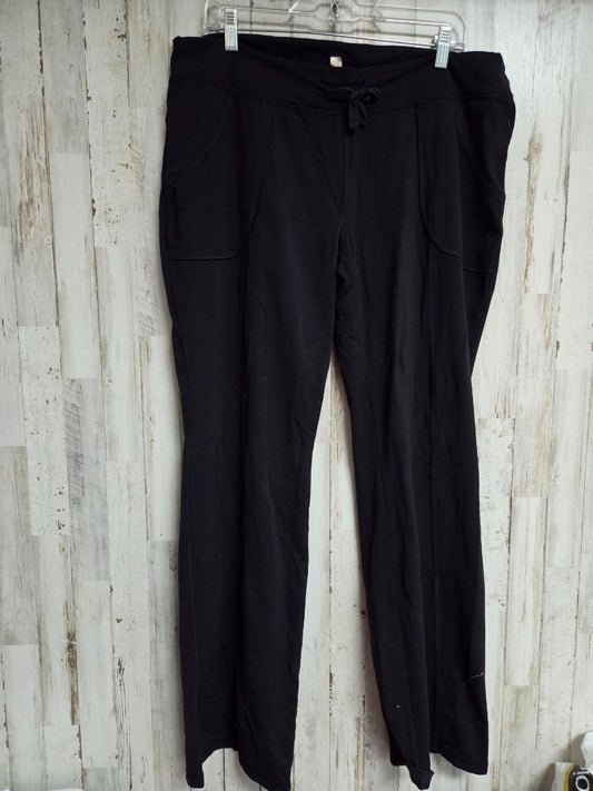 BLACK LUCY PULL ON YOGA PANT, LADIES XL