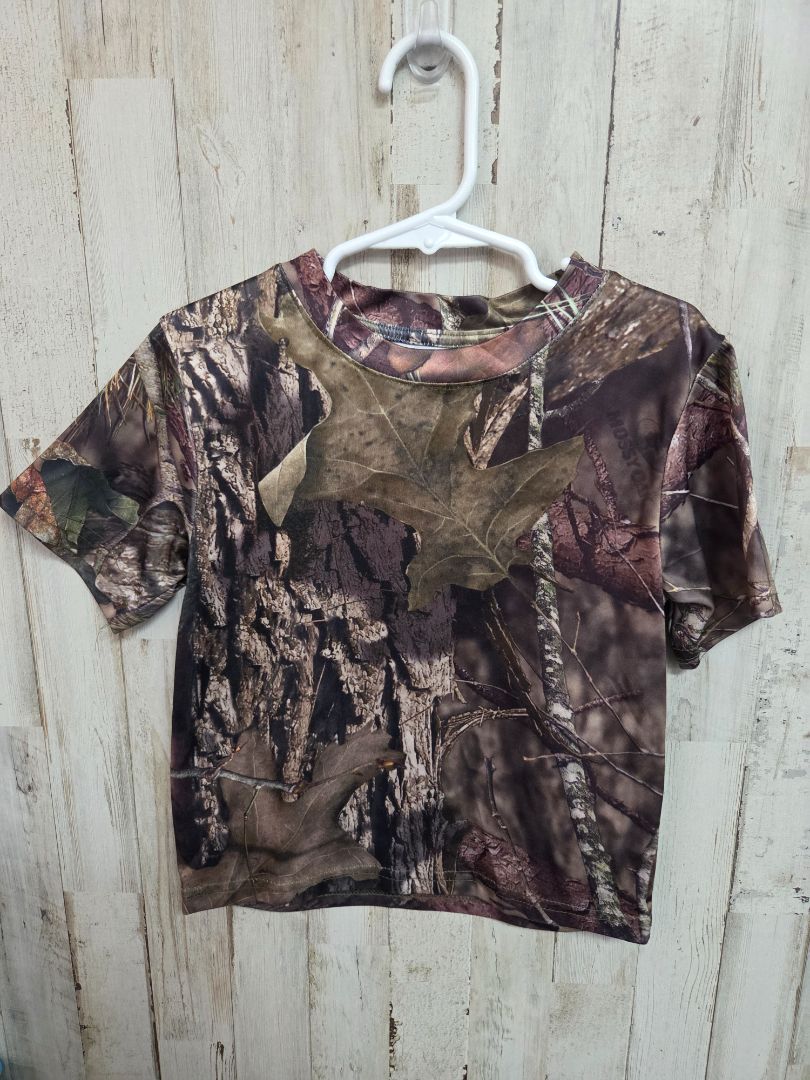BROWN MOSSY OAK CAMO TOP, BOY 4T