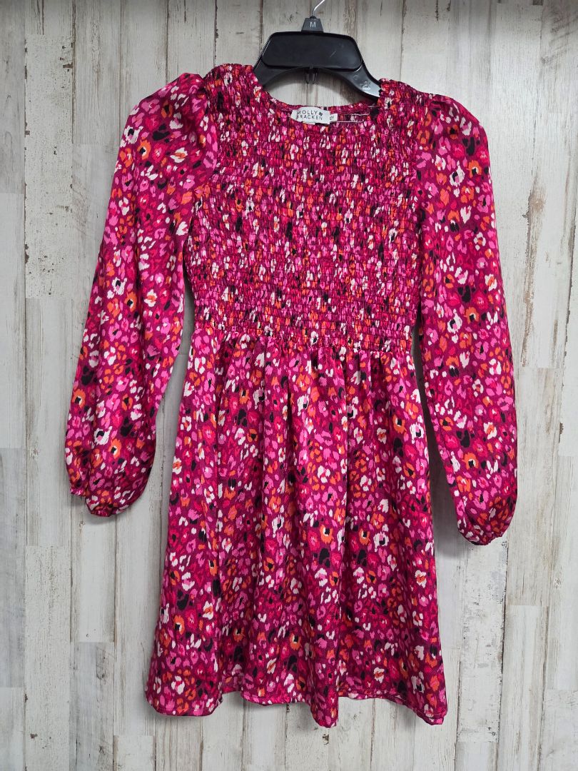 PINK MOLLY BRACKIN SMOCKED CHEETAH DRESS, GIRL 12