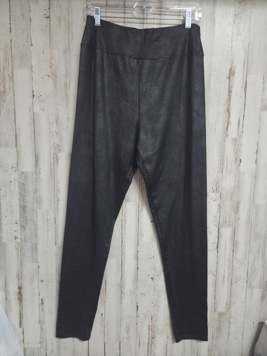 BLACK JOYSPUN TEXTURED LEGGINGS, LADIES XL