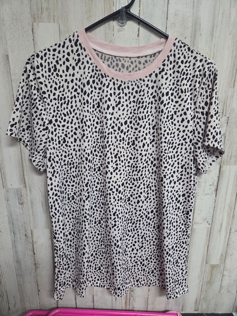 CREAM  SPECKLE BLOUSE, LADIES M