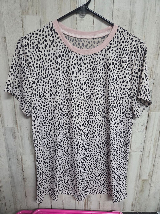 CREAM  SPECKLE BLOUSE, LADIES M