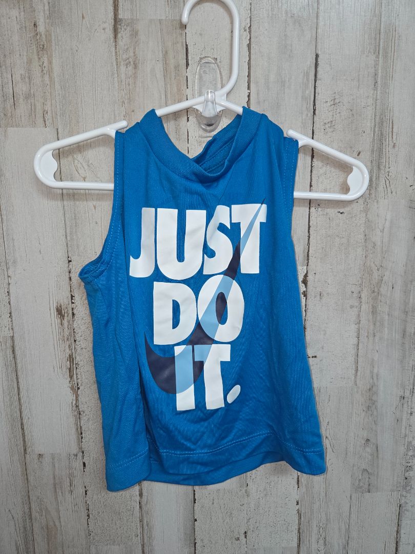 BLUE NIKE LOGO TANK, BOYS 2T