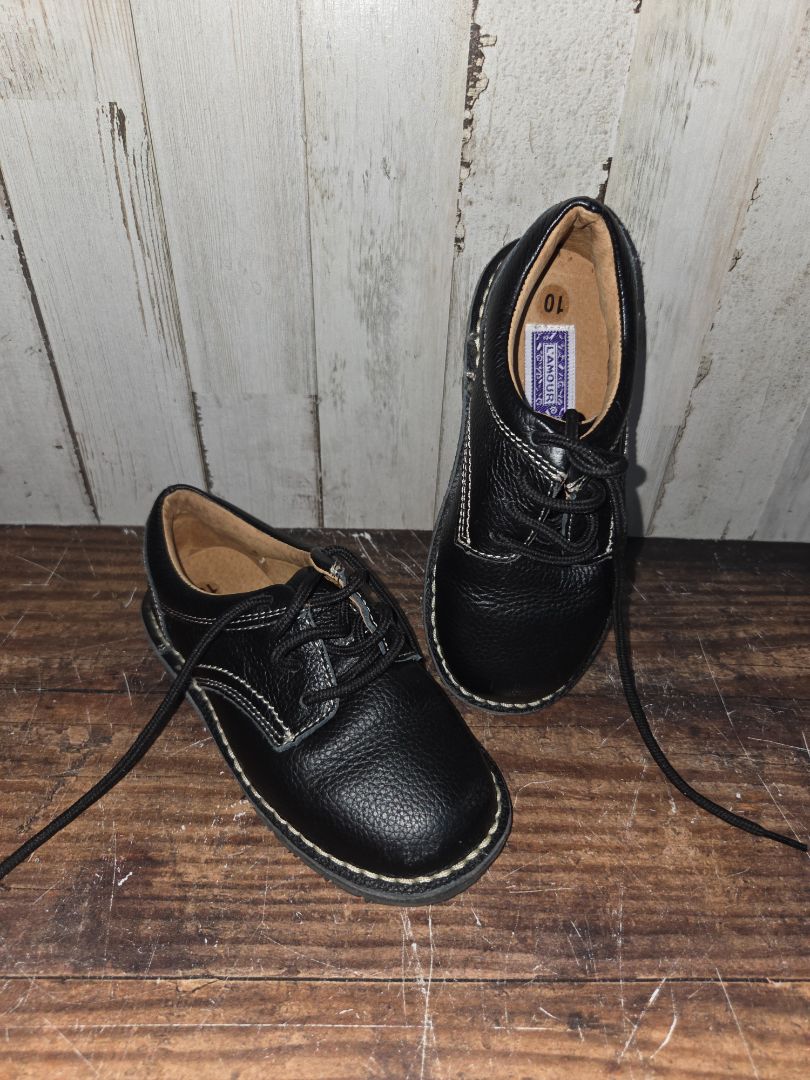 BLACK LAMOUR DRESS SHOES, SHOES 10