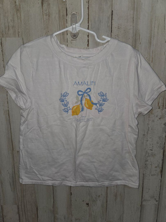 WHITE A LOVES A AMALIFI TEE, GIRLS 6/7