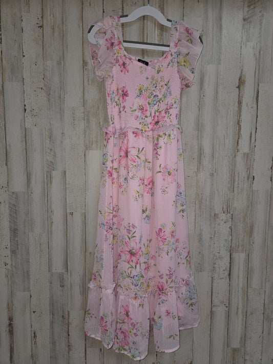 PINK TILT FLORAL DRESS, GIRLS 7