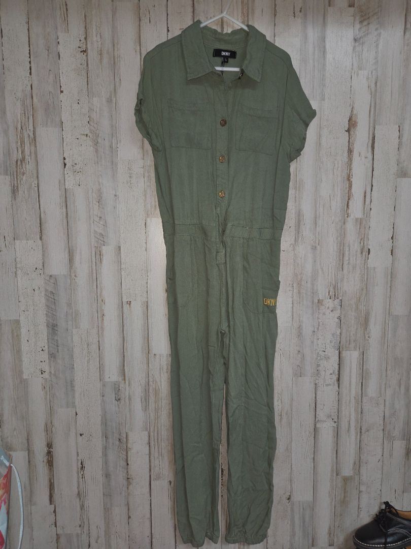 OLIVE DKNY BUTTON ROMPER, GIRLS 12