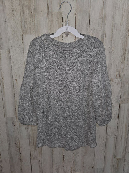 GREY GAP HEATHERED TOP, GIRLS 8