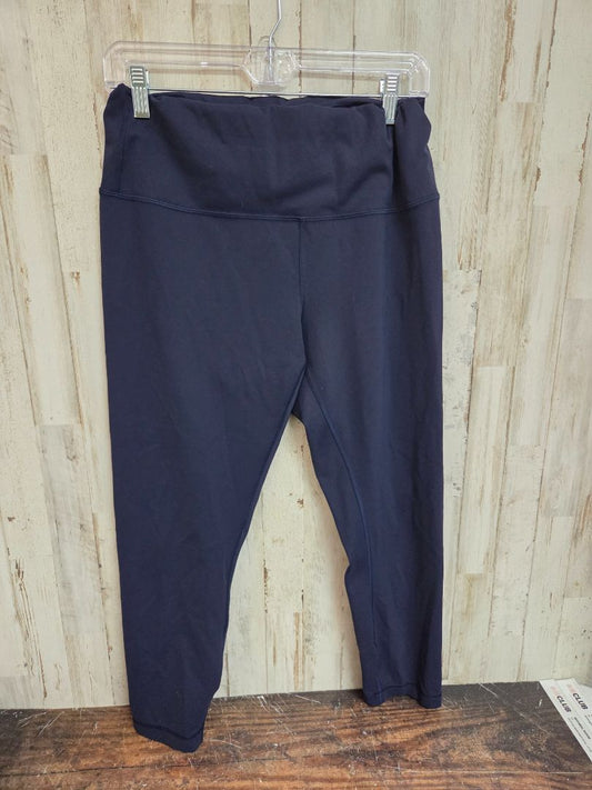 NAVY LULULEMON SZ14 LEGGINGS, LADIES XL