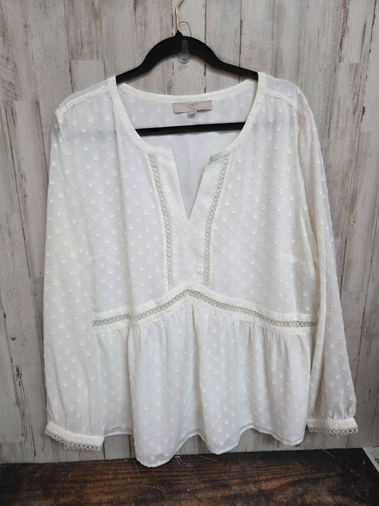 WHITE LOFT SZ20 DOT TOP, LADIES 2X