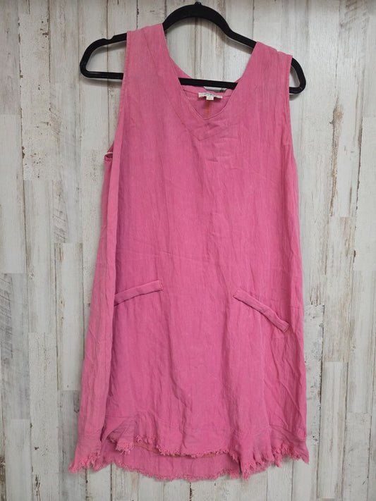 PINK UMGEE POCKET TANK DRESS, LADIES M