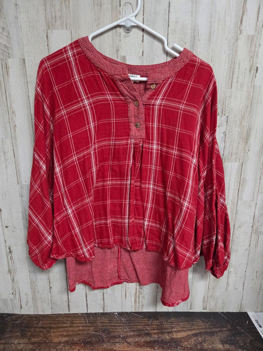 RUST UMGEE PLAID HI LOW TOP, LADIES M