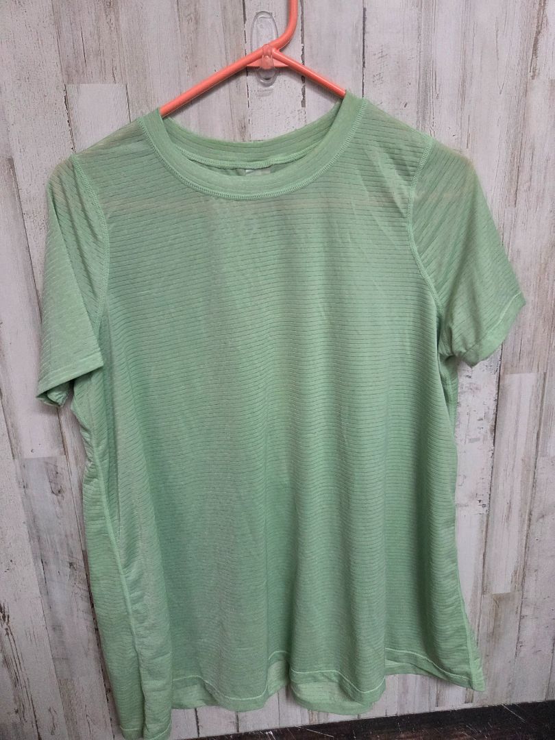 LIME MONO B STRIPE ATHLETIC TOP, LADIES S