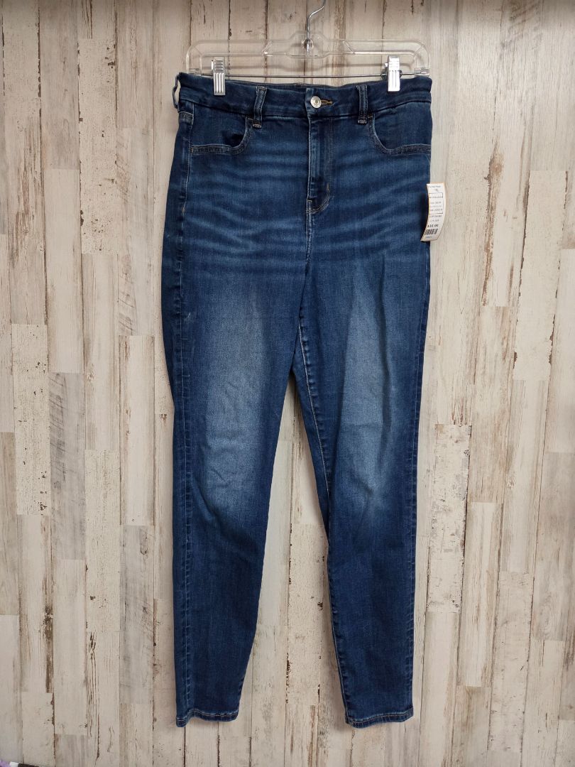 DENIM AMERICAN EAGLE SZ8 HI RISE JEGGINGS, LADIES M