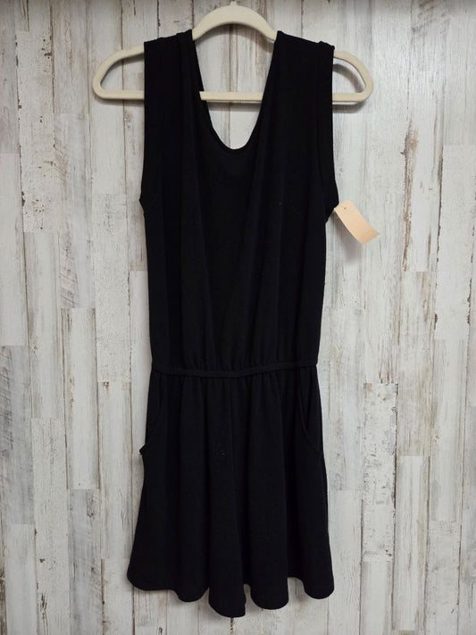 BLACK CHERISH POCKET ROMPER, LADIES S