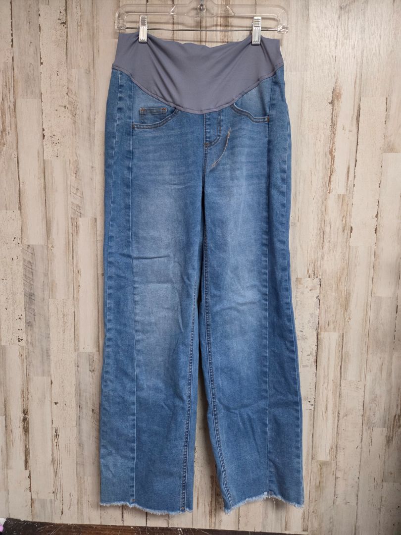BLUE  LT DENIM MATERNITY PANT, LADIES S