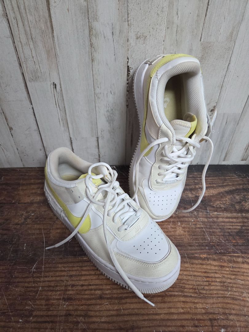 YELLOW/WHITE NIKE AIR SNEAKERS, SHOES A8.5