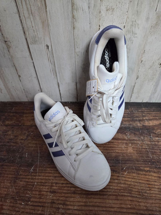 WHITE ADIDAS SNEAKERS, SHOES A7.5