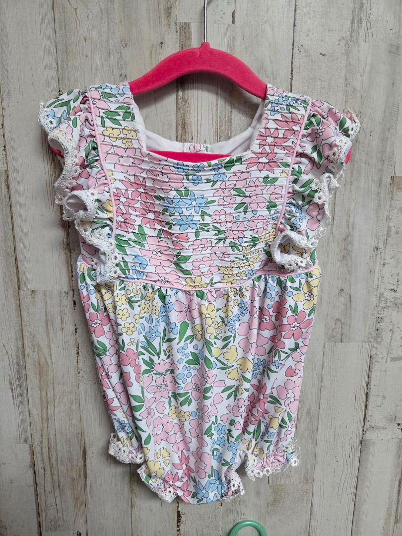 PINK SWEET LA ROSE FLORAL BUBBLE, GIRL 18M