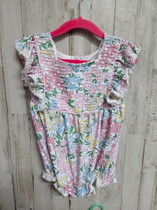 PINK SWEET LA ROSE FLORAL BUBBLE, GIRL 18M