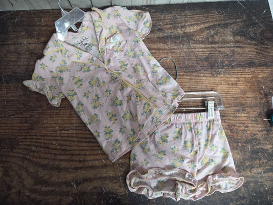 PINK NICOLE MILLER FLORAL PJ SET, GIRL 24M