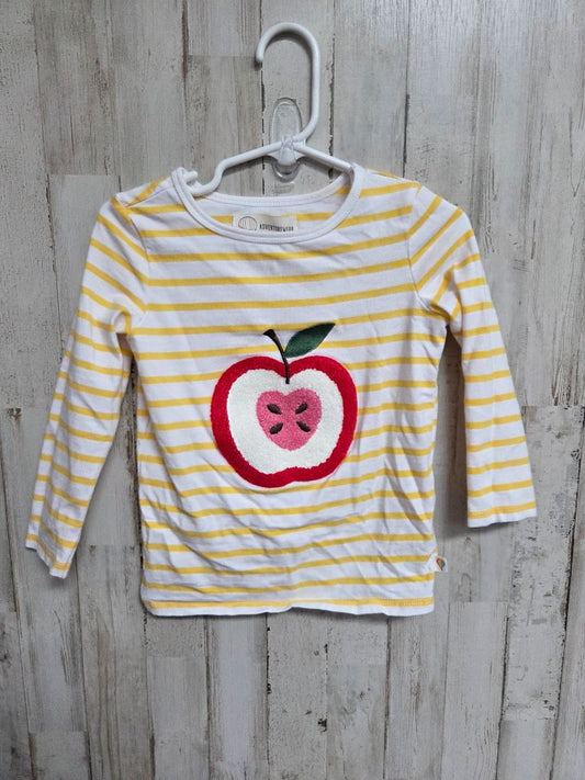 YELLOW ADVENTURE WEAR APPLE TOP, GIRL 3T