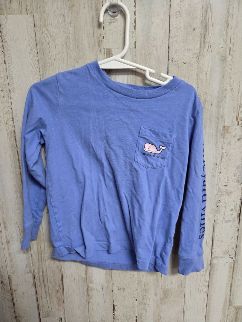 BLUE VINEYARD VINES FAIRY LOGO TEE, GIRL 3T