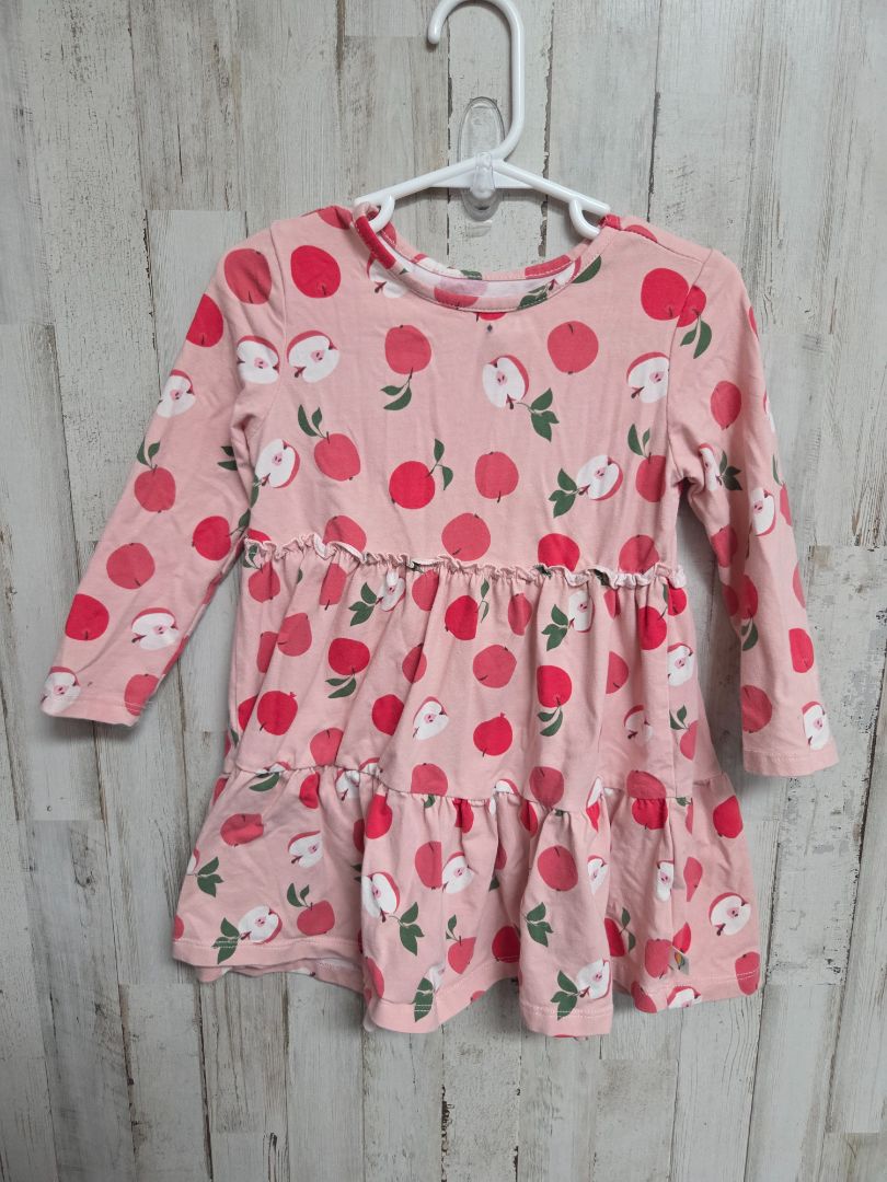 PINK ADVENTURE WEAR APPLE DRESS, GIRL 3T