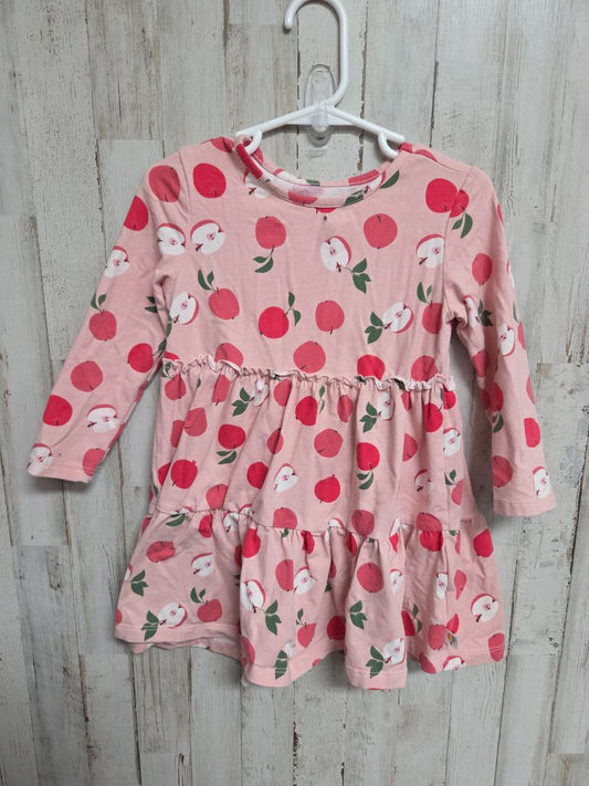 PINK ADVENTURE WEAR APPLE DRESS, GIRL 3T