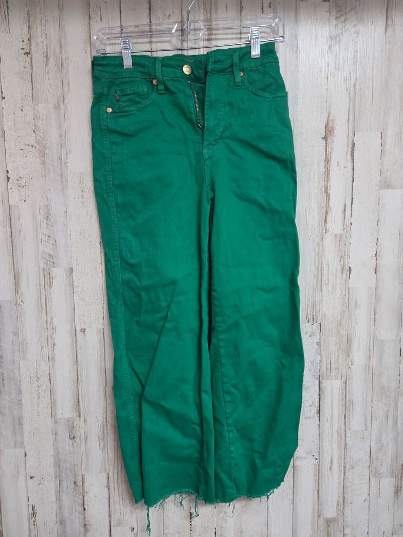 GREEN JUDY BLUE SZ3 FRAY PANTS, LADIES S