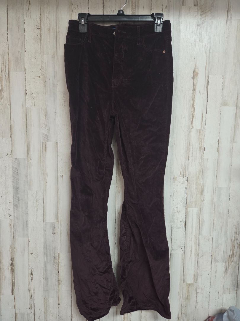 MAROON OLD NAVY SZ6 HI RISE FLARES, LADIES M