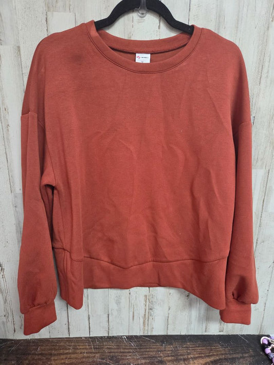 BURNT ORANGE WIHOLL SWEATSHIRT, LADIES M