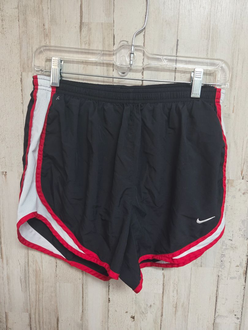 BLACK/RED NIKE ATHLETIC SHORTS, LADIES M